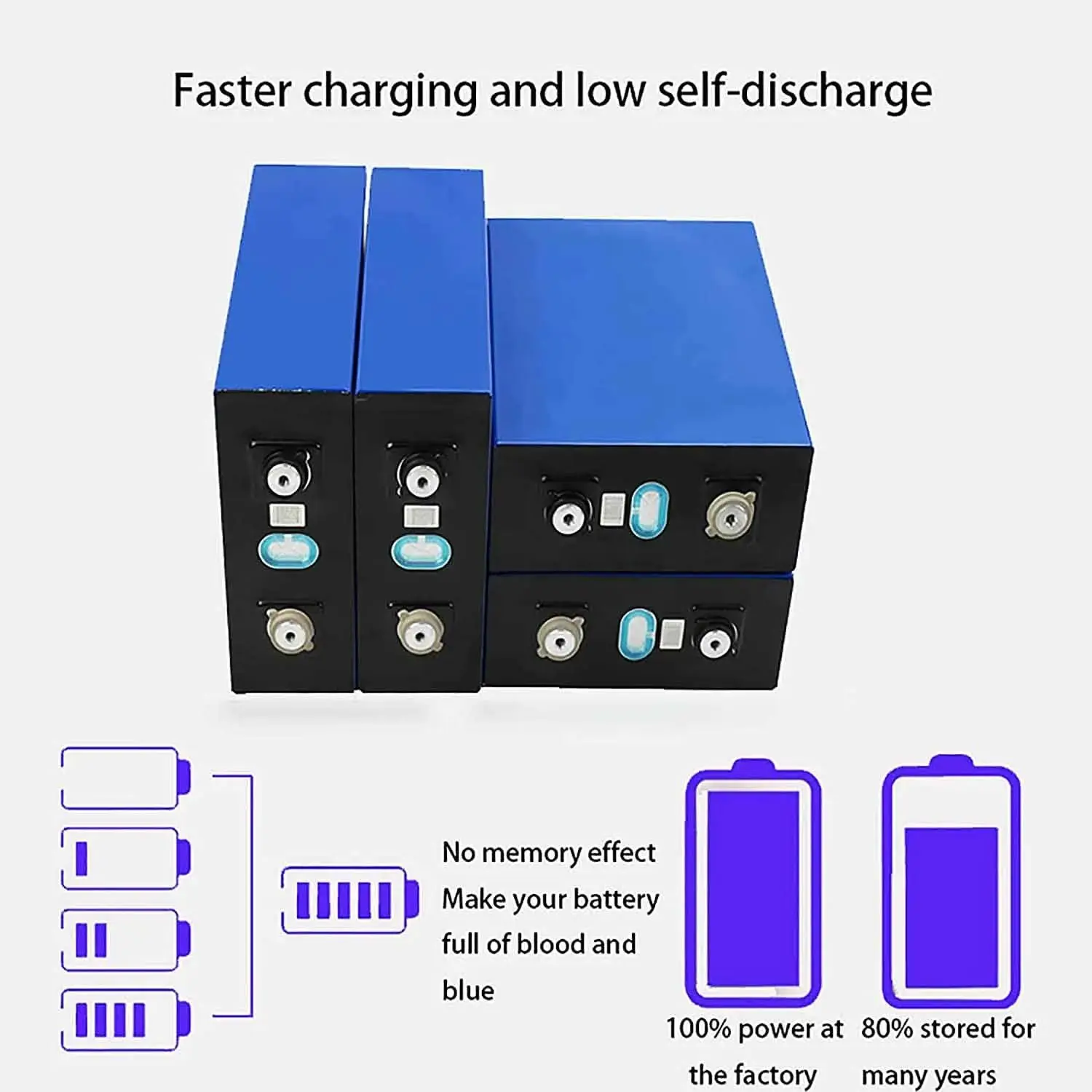 CATL EVE BYD Grade a 3.2v 50Ah 60Ah 100Ah 110Ah 300Ah 280Ah 310Ah 320Ah Prismatic Lifepo4 Lithium Battery Cells RV