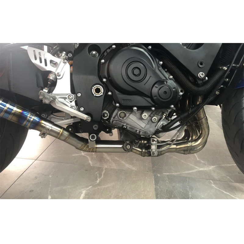 for Suzuki GSXR 600 GSXR 750 2008-2023 Mid Exhaust Link Pipe Stainless Steel Slip On Original Muffler Escape