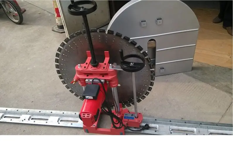 

1200 мм мощная автоматическая пила для резки стен с двойным двигателем, армированная бетонная машина для строительства, напряжение 220 В