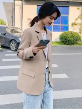 Women Casual Solid Color Blazer Jacket #3