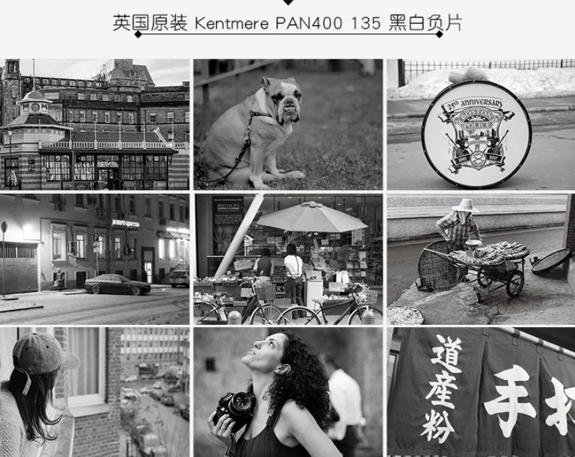 Kentmere PAN400 135mm IOS 400 Película Negativa Preto e Branco