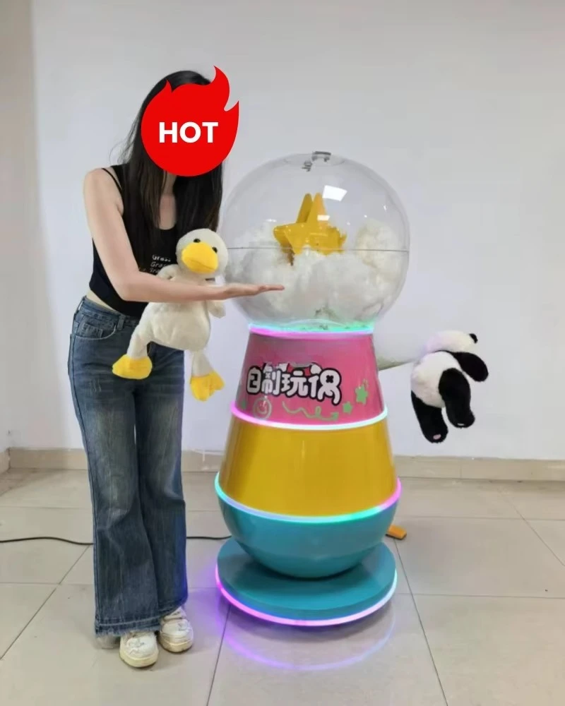 Personalized filling machine for indoor/outdoor playground, interactive plush toy filling, shopping mall/café/party