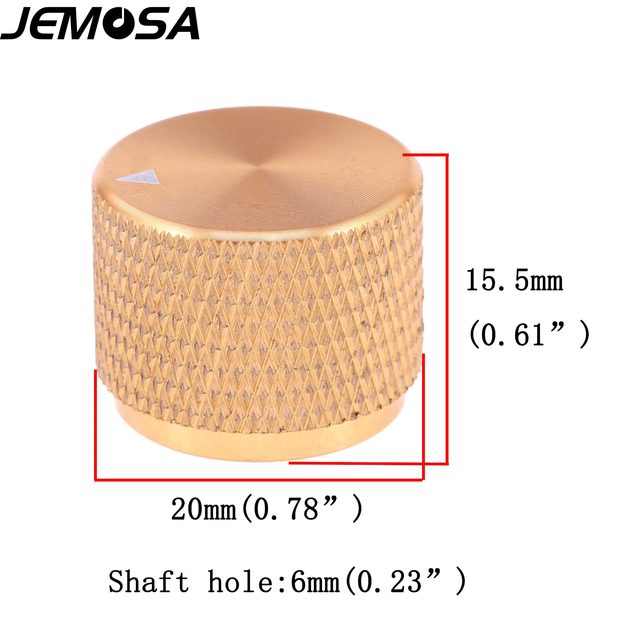 20*15.5mm 25*15.5mm Potentiometer Volume Knob Control Button  Aluminum Rotary Encoder Amplifier Switch Knob 6mm 1PC