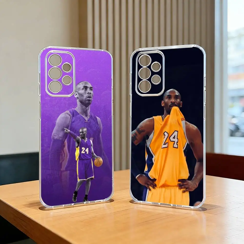 Basketball star K-Kobe B-Bryant  Phone Case For Samsung S25,S24,S21,S22,S23,S30,Ultra,S20,Plus,Fe,Lite,Note,10,Transparent Cover