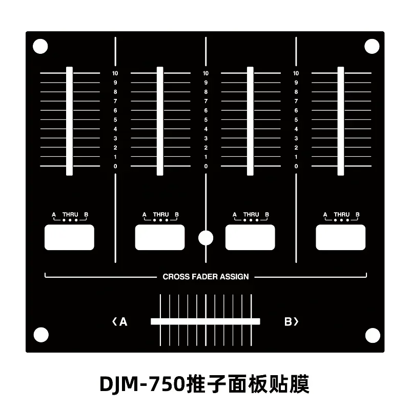 Pioneer Djm-750 Fader Panel Film(Self Adhesive Film, Not A Device)