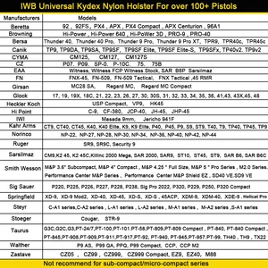 Súng nylon & hoa-kydex và nylon với đường khâu màu đỏ 8 Bán hàng chính Coldre Universal Velado - 1