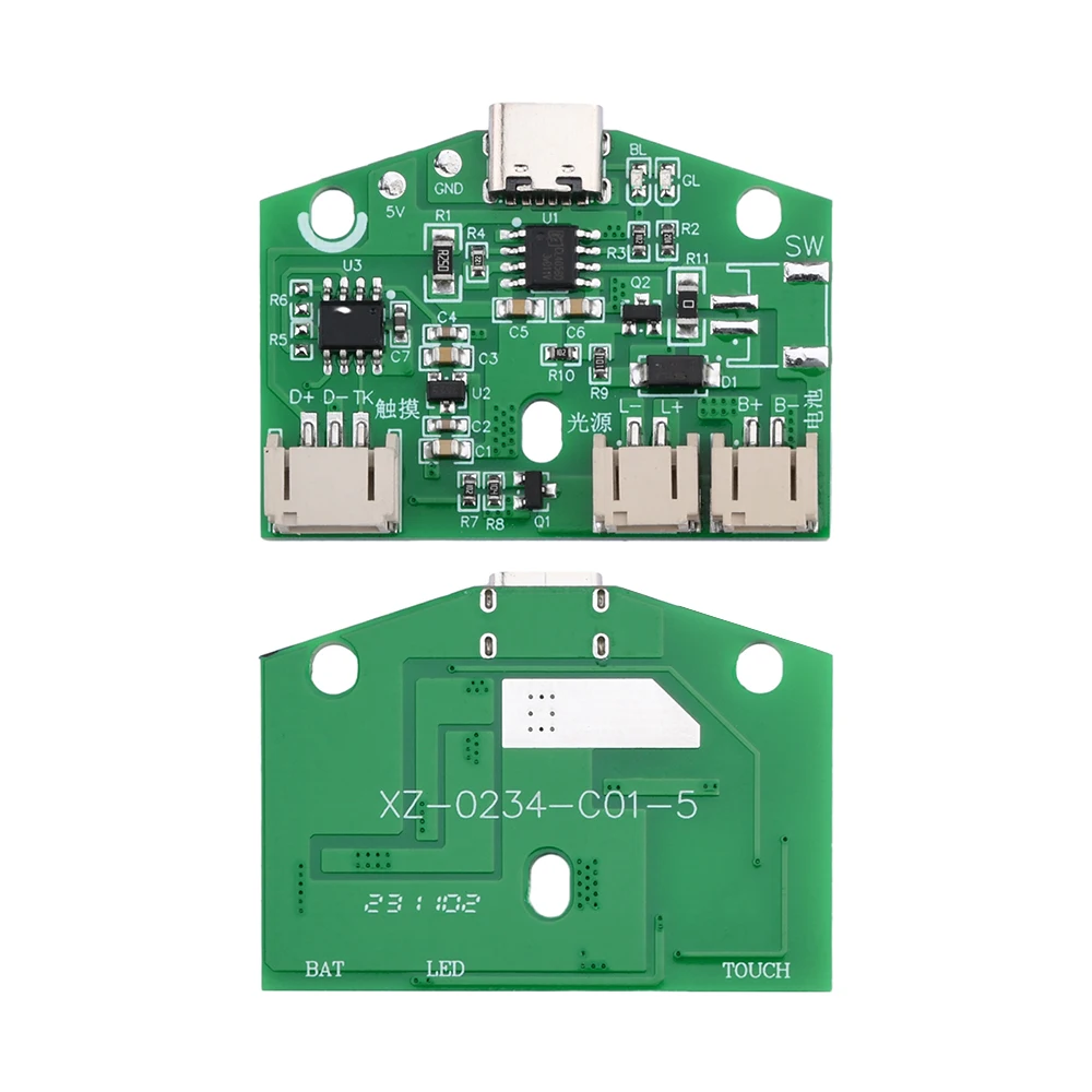 3.7V Type-C Table Lamp Circuit Board USB Charging PCB LED night light Control Module Charging Touch Monochrome Board