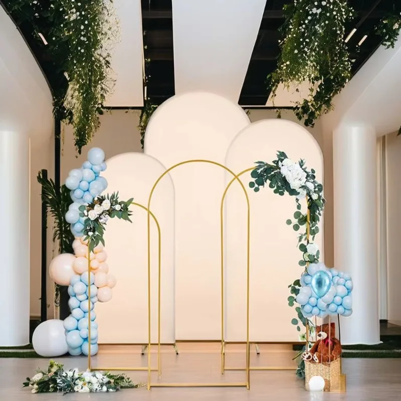 

Индивидуальная золотая уличная металлическая подставка для арки воздушных шаров, современный стиль, садовая беседка, фон для свадебной вечеринки, рамка для домашнего использования