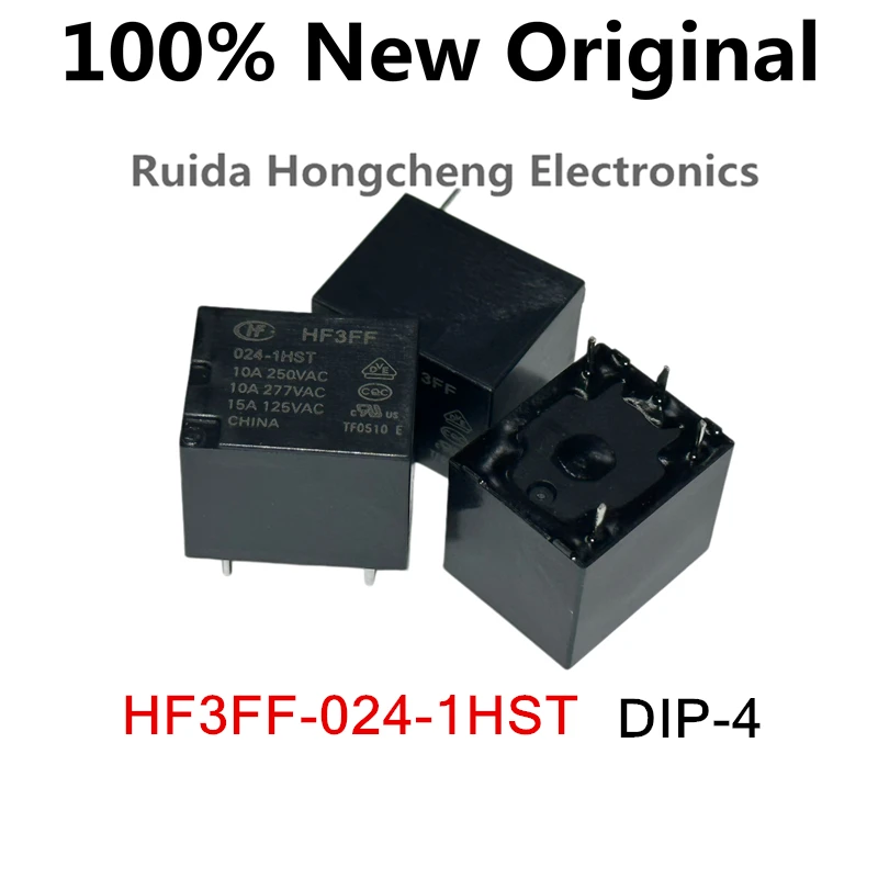 10PCS/Lot HF3FF-024-1HST 、HF3FF-012-1HST 、HF3FF-005-1HST New high-power relay HF3FF/005-1HST、HF3FF/012-1HST、HF3FF/024-1HST