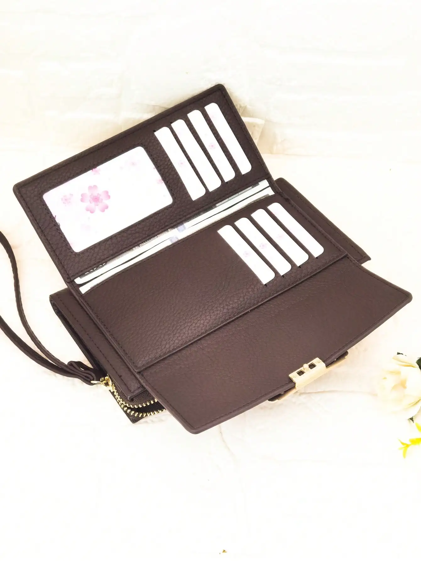 New Women's Foldable Wallet, Soft PU Material, Zipper Design, Multi-Functional Large Capacity Card Holder Coin Purse, Exquisite High Quality, Fashion Simple Casual Wallet, Keychain Wallet, Women's Wallet, Clutch, Long Wallet, Wristlet
