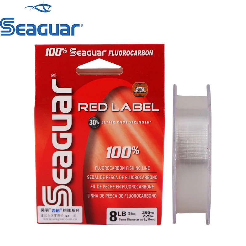 100% Original Japan Seaguar Red Label Fluorocarbon Fishing Line Fluorocarbon Carbon Fiber Monofilament Carp Leader Line