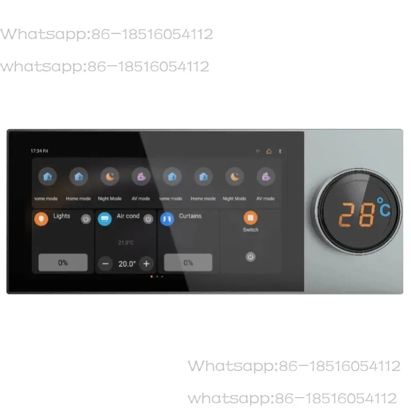

6 Inch KNX Smart Home Touch Panel Support Multiple Room Controller KNX Devices Home Automation System