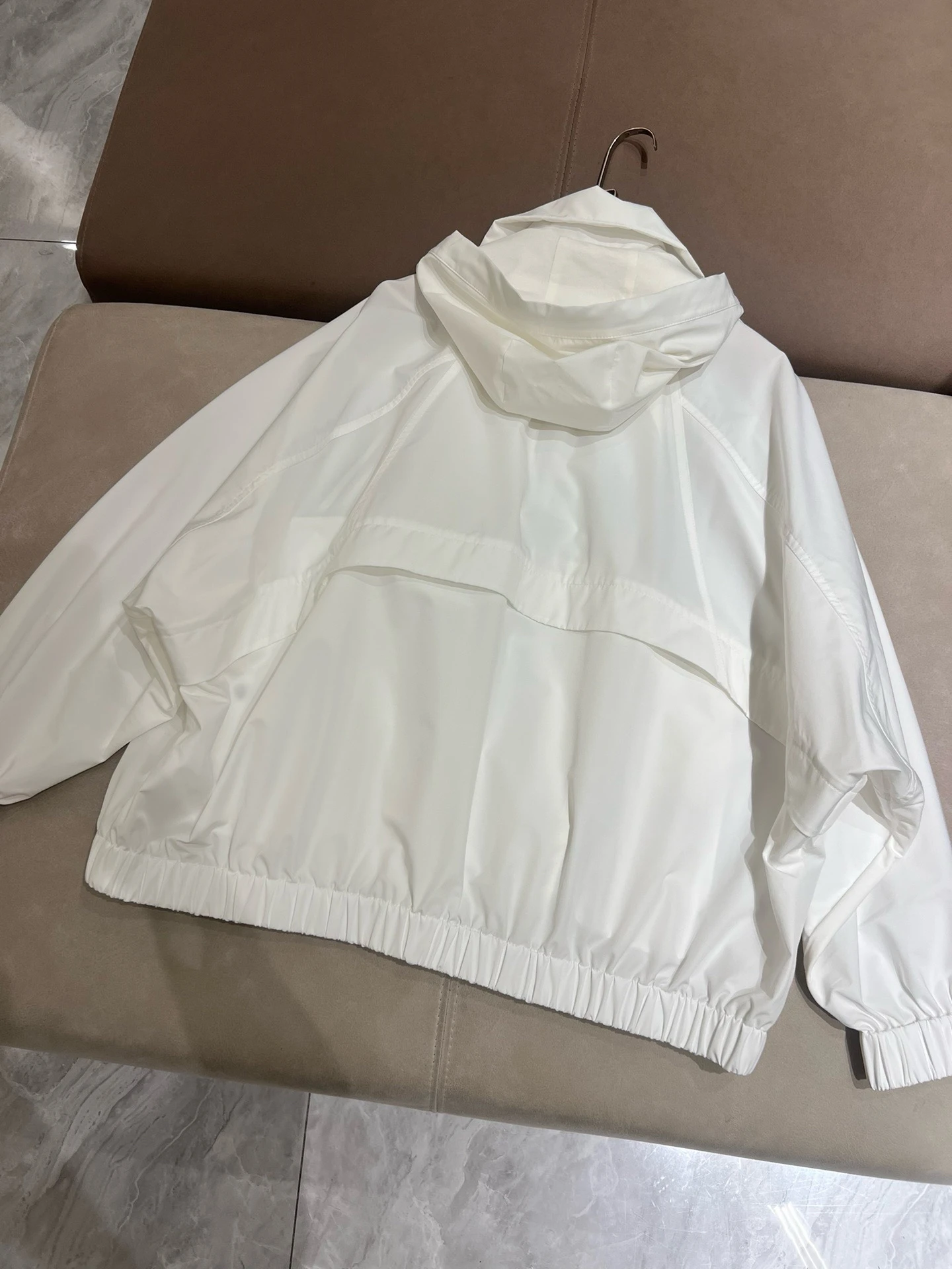 Autumn B*C Woman\'s White Hooded Jacket Loose Casual All-match Jacket Top Female Clothing