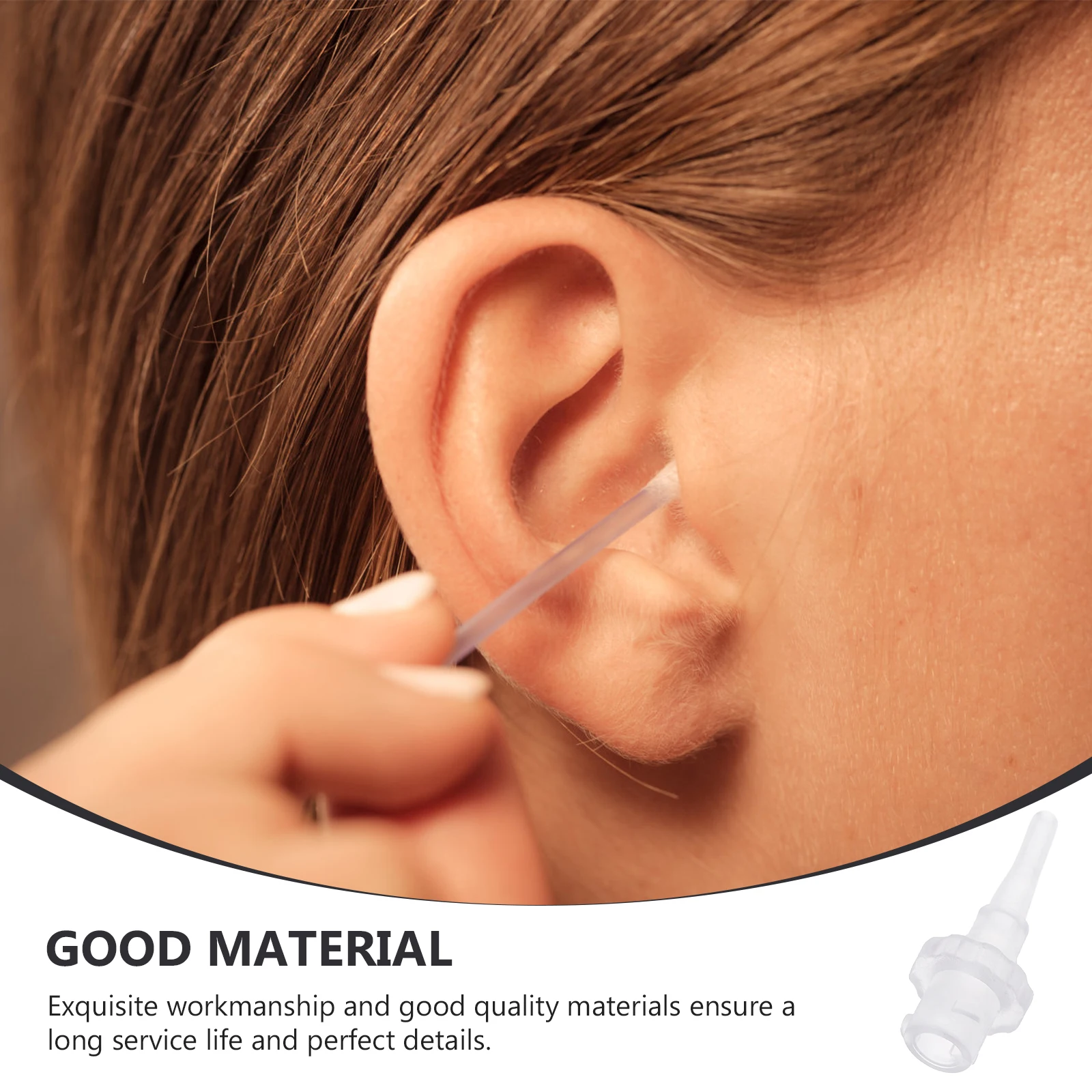 

30 шт. прочные полипропиленовые насадки заменяют насадки для мытья ушей, простые в использовании и для хранения принадлежностей для ирригаторов ушной серы, аксессуары для ирригаторов