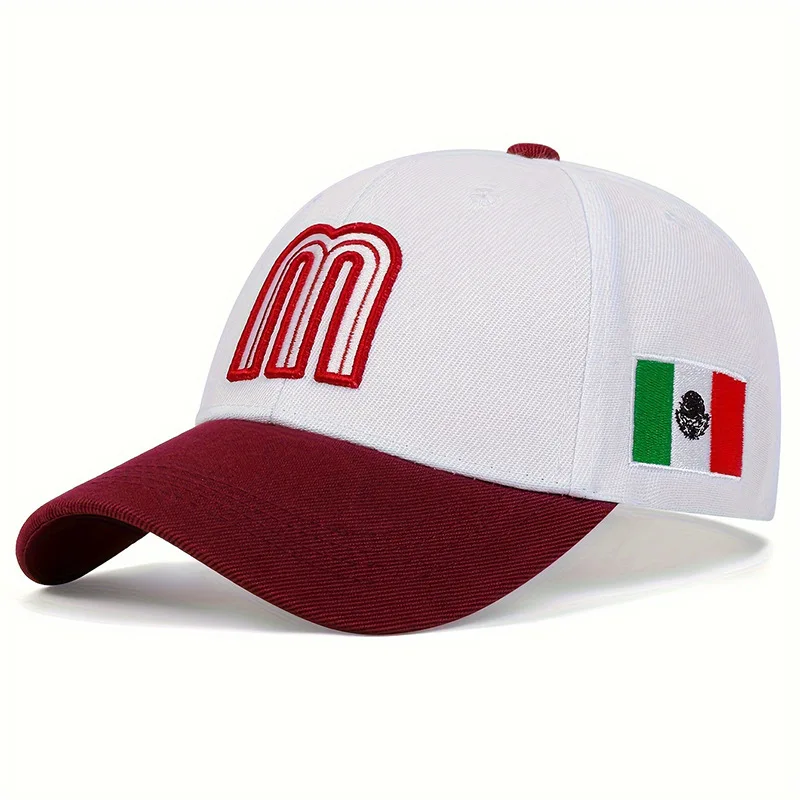 New Arrival Men Baseball Cap Mexico Flag Embroidery Sports Hat Women Hip Hop 3 Colors