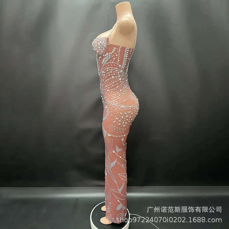 Robe de soirée longue sans manches à bretelles, coupe basse, marron rougeâtre sexy, légèrement transparente, pour anniversaire, bord de mer et banquet, 2025