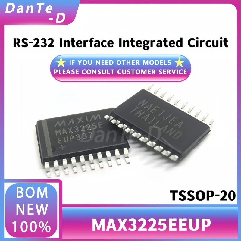 MAX3225EEUP new original MAX3225 RS-232 interface IC patch TSSOP20