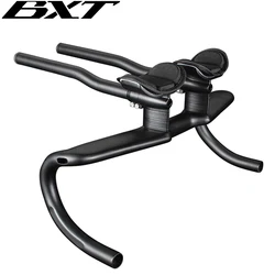 BXT New Carbon Road Handlebars Bicycle Rest Bar TT Handlebar 31.8mm Bike Racing Carbon Handle Bar Triathlon Handles