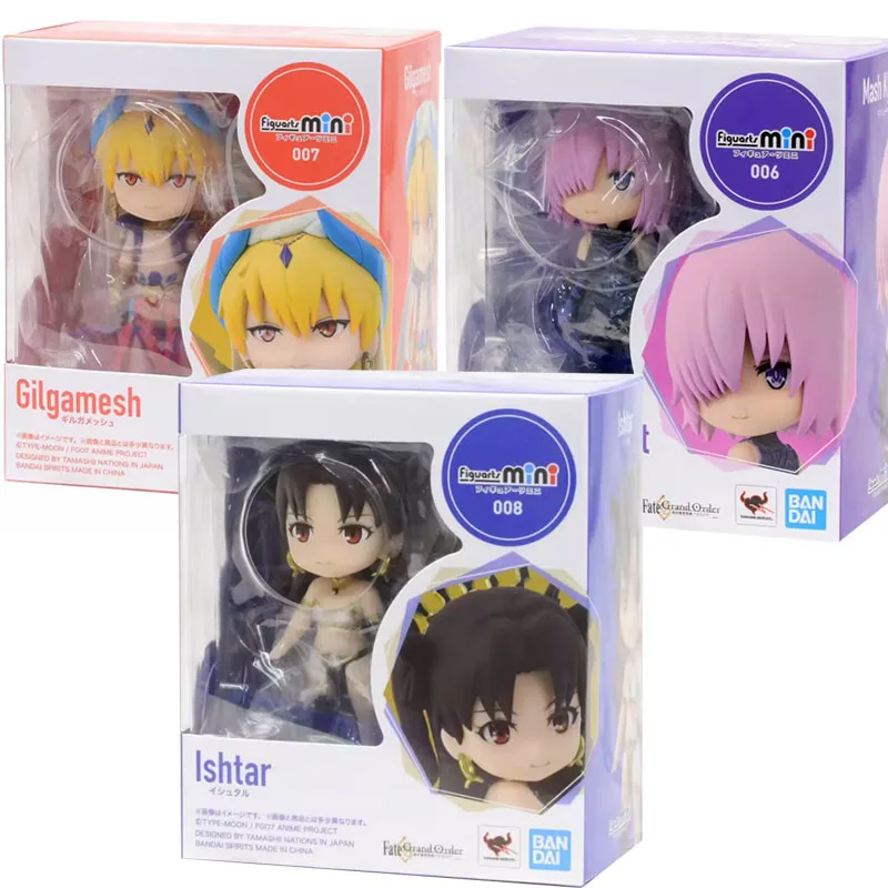 

BANDAI оригинальная фигурка Mini Fate/Grand Order Gilgamesh аниме фигурка ПВХ фигурка полная модель игрушка для сбора