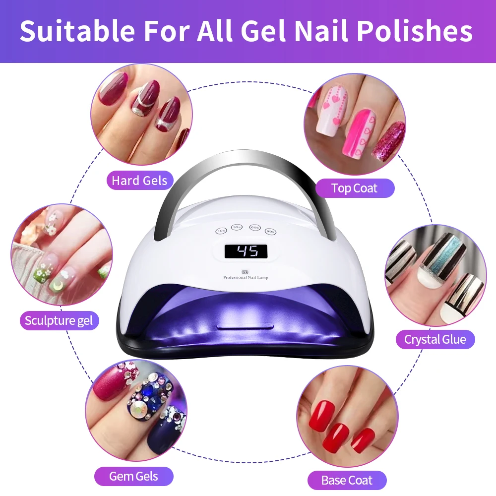 UV-LED-Nagellampe für Maniküre, Nägel und Trocknungsgel, Licht, Gel, Nagellack, Trockner, Kabinenmaschine, Ausrüstung, professionelle Trockner, Aushärtungsgel