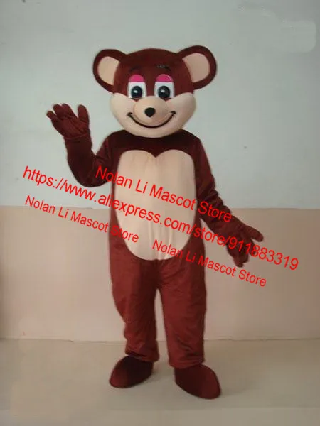 Urso Marrom Escuro Mascote Costume, Filme Adereços Cosplay, Terno Dos Desenhos Animados, Capacete Material EVA, Tamanho Adulto, Presente de Aniversário, Novo, Personalizado, 455