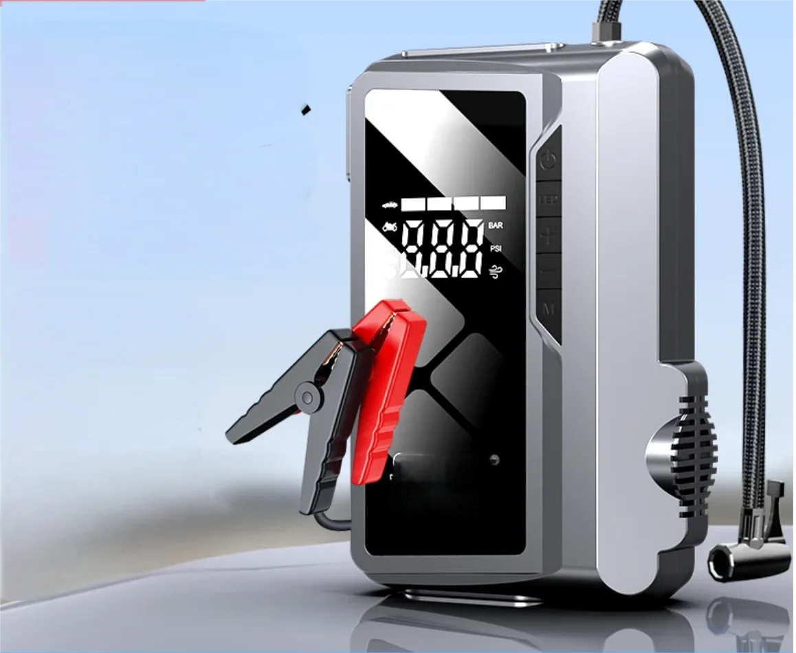 PR Автомобильный аккумуляторный стартер 1500A Пик для двигателя 7,0 л и 5,5 л 12 В Авто со светодиодной подсветкой/USB 12 В