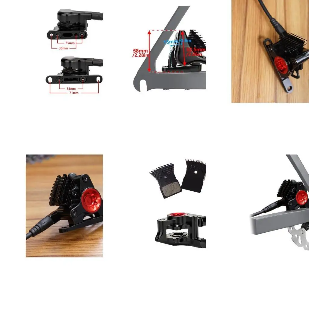 

R6FE Cycling Disc Brake Calipers Quickly Install Bicycles Hydraulic Brake Calipers for Safe Cycling and Country Road
