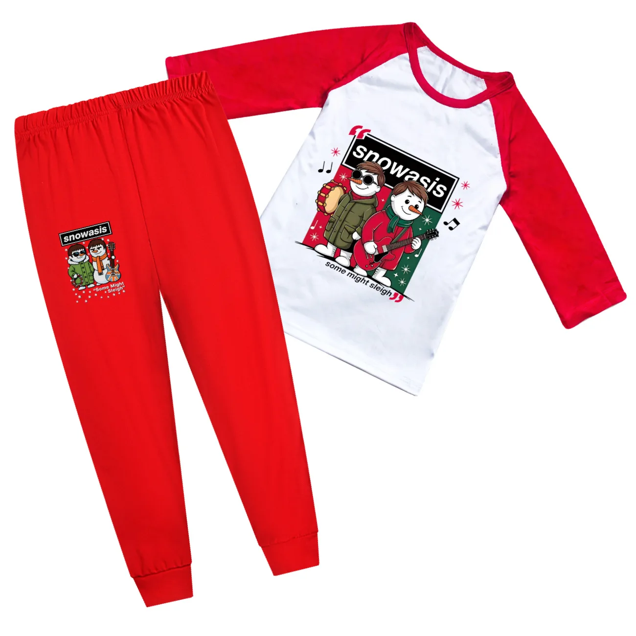 

Snowasis Some Might Sleigh Kids Clothing Set - Casual Comfortable T-shirt And Shorts Sports Outfit for Boys And Girls