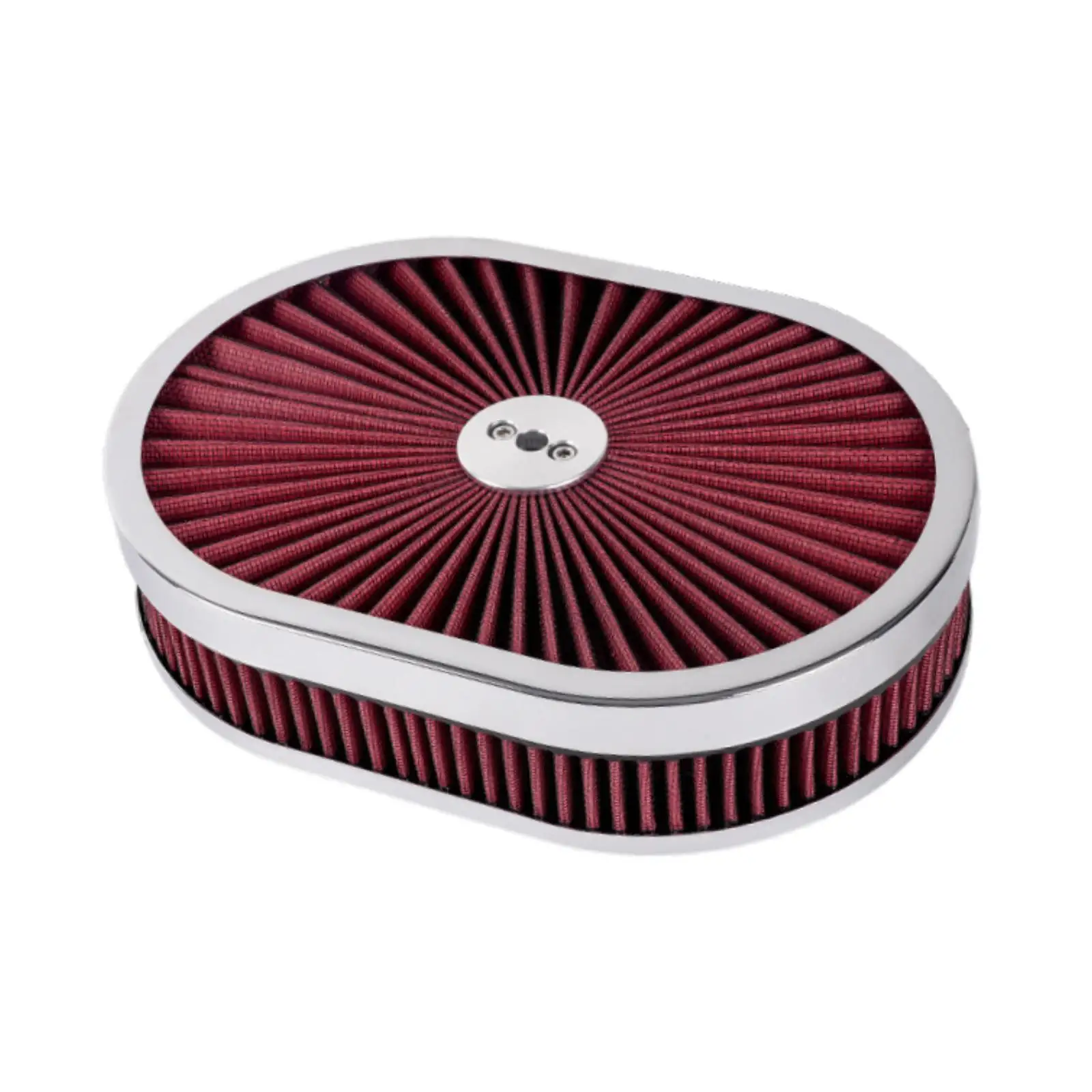 

Высокопроизводительный автомобильный воздухоочиститель овальной формы, металлический фильтр в сборе, многоразовые запасные части для универсального карбюратора 5-1/8 дюйма