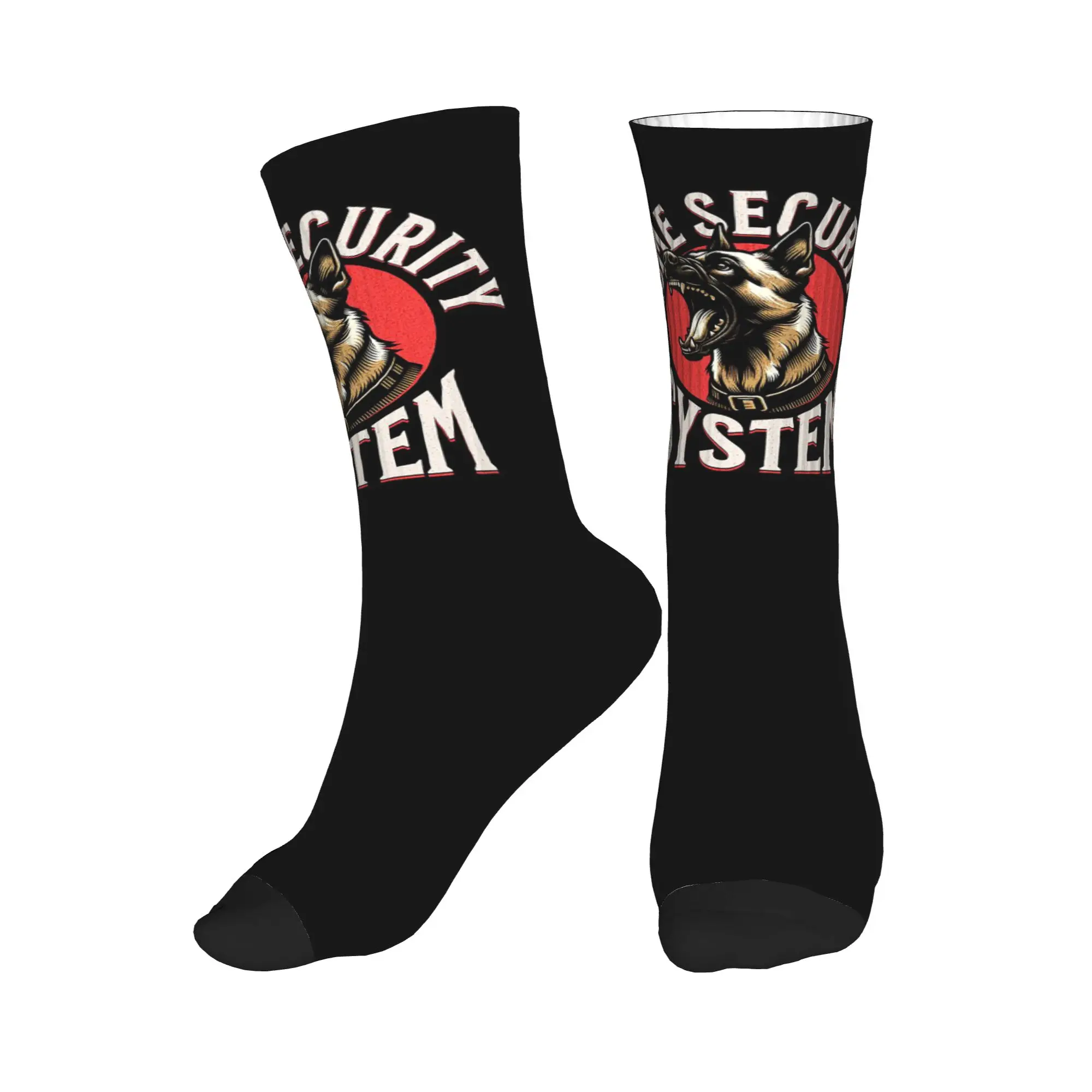 

All Seasons K9 Unit Malinois Belgian Shepherd Dog Sport Middle Tube Socks Crew Socks Hip Hop Stockings for Men Women