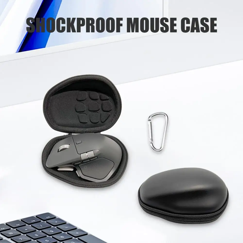 Storage Case Wireless Case for Logitech Mx 3s/4 Eva Hard Shockproof Dustproof Zipper Organizer Travel Carrying Protector Bag