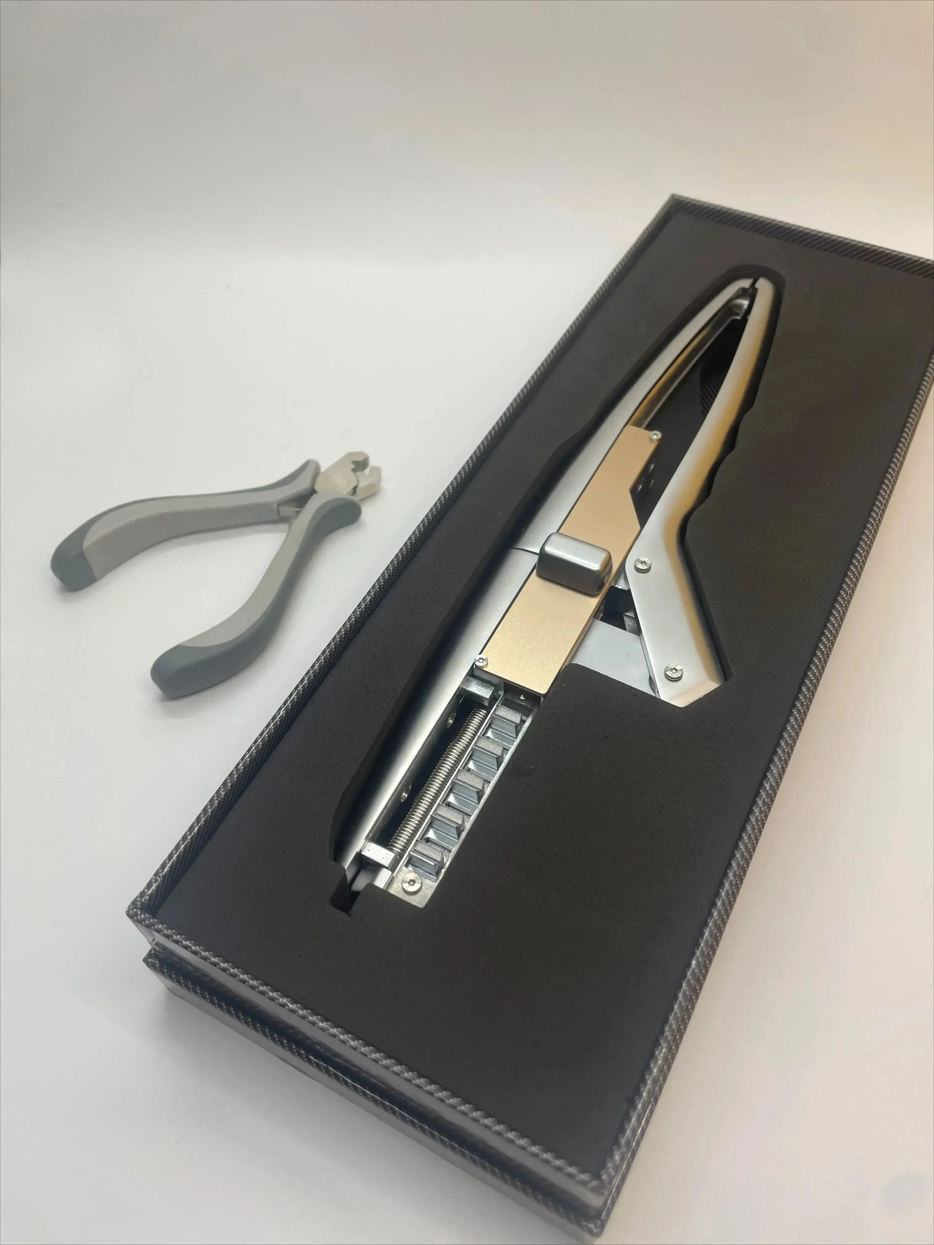 6D Hair Extension Machine First Second Third Generation With Plier Set & Hair Extension Strands For Seamless Hair Extension