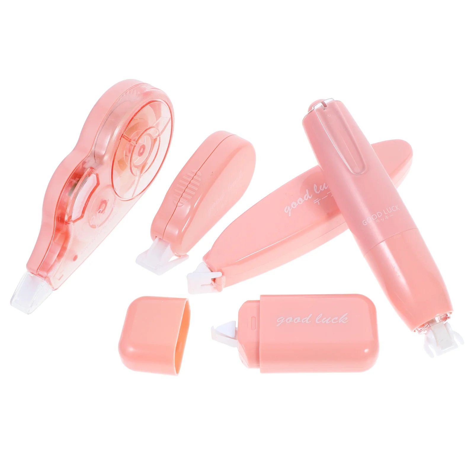 

5Pcs Correction Tape Portable Pet Material Roller Design Silent Easy Application for School Office Cute Tape