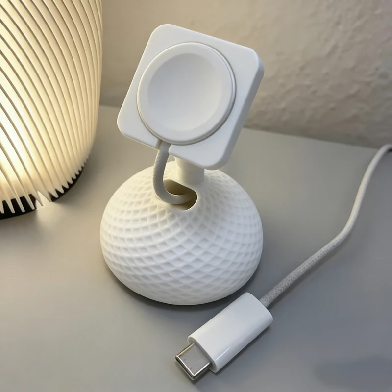 For IMac Theme Style Apple Watch Decorative Base Retro White 3D Printed Home Office Decoration Technology Enthusiast Gift
