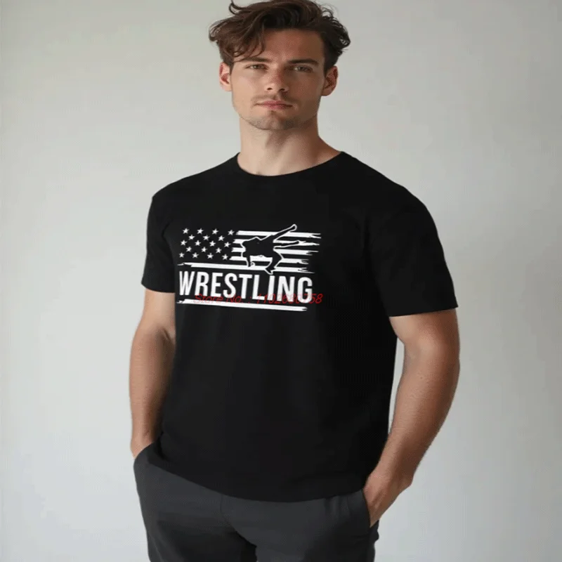 Funny Freestyle Wrestling T Shirts Unisex Graphic T Shirts Casual Cotton Short Sleeve T-Shirts Summer New Shirts And T-Shirts