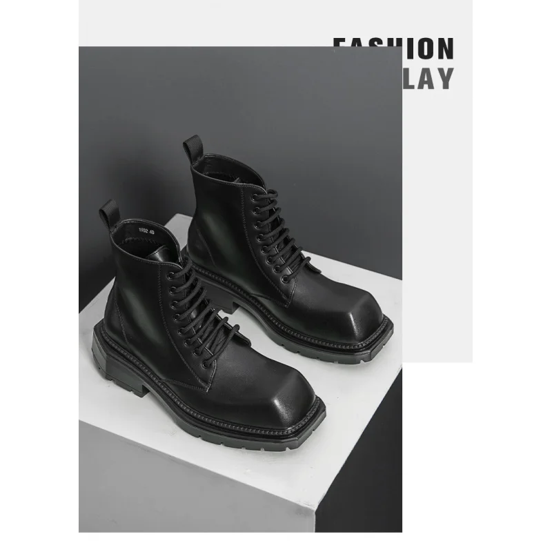 2025 Autunno Nuove scarpe in pelle transfrontaliere per uomo Casual One Step Stepping British Business Formale Set di grandi dimensioni in pelle Sho