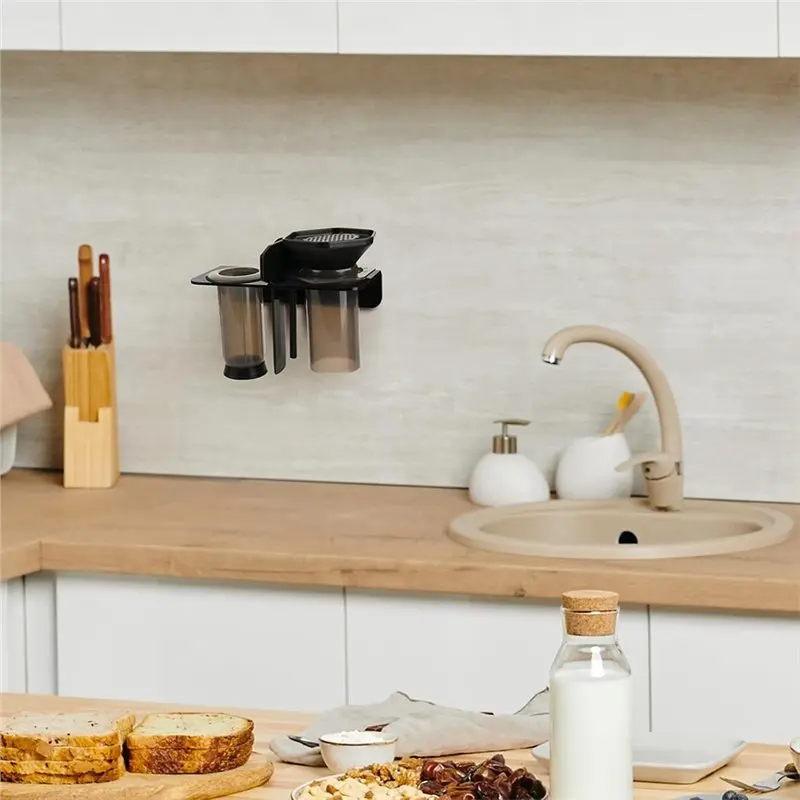 ABAE-Wall-Mounted Holder For Aeropress Coffee Press,For All-In-One French Press,Easy To Clean,Keep Coffee Press Set Organized