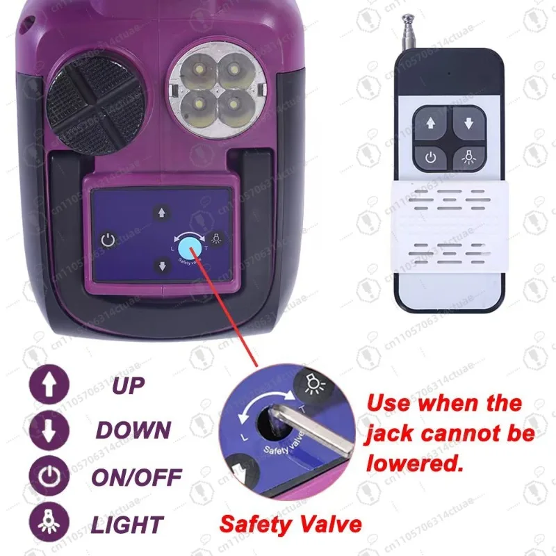 رافعة كهربائية 5T شديدة التحمل 12 فولت مع مفتاح ربط، مجموعة تغيير الإطارات المحمولة لسيارة الدفع الرباعي MPV على الطرق الوعرة #3