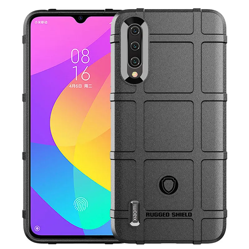 Armor Heavy Matte Soft Cover for Xiaomi 9 lite Mi 9 Lite Shockproof Shield Case for xiaomi Mi9 lite Anti Knock Silicone Cases