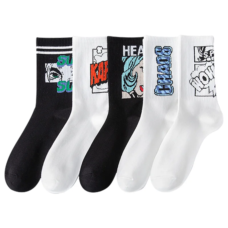 Kids Sports Style Cartoon Fashion Student Spring and Summer Thin Comfortable Breathable Boys Socks