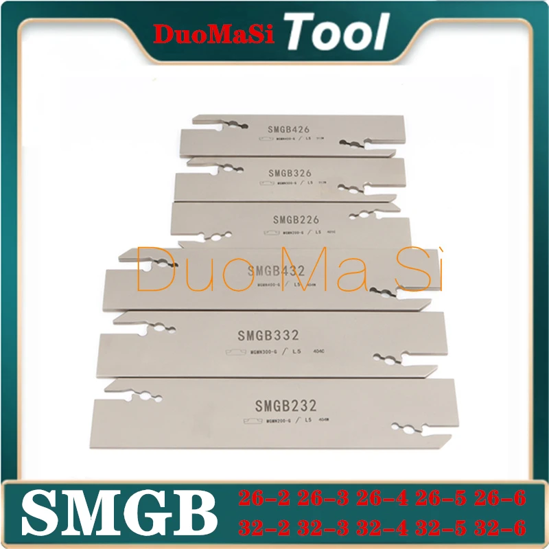 Suporte para Ferramentas de Inserção de Corte Torno Mgmn Ranhurado Ferramentas de Torneamento Cnc Smgb226 Smgb326 Smgb426 Smgb526 Smgb332 Smgb432 Smgb532