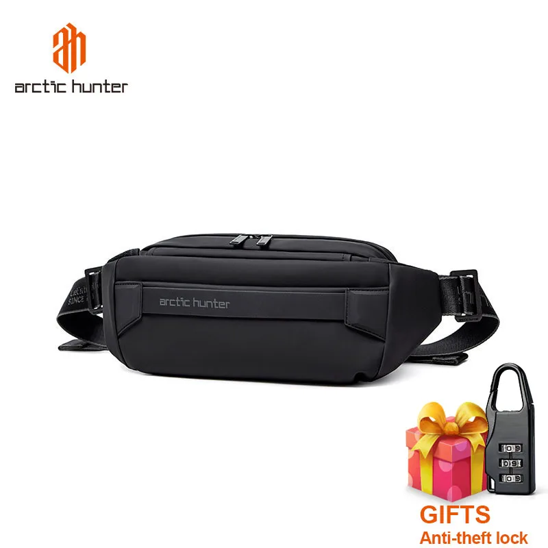 ARCTIC HUNTER New Men Women Waist Bag Fashion Chest Bag Outdoor Travel Sports Bag Lightweight Waist Pack Trendy Casual Sling Bag