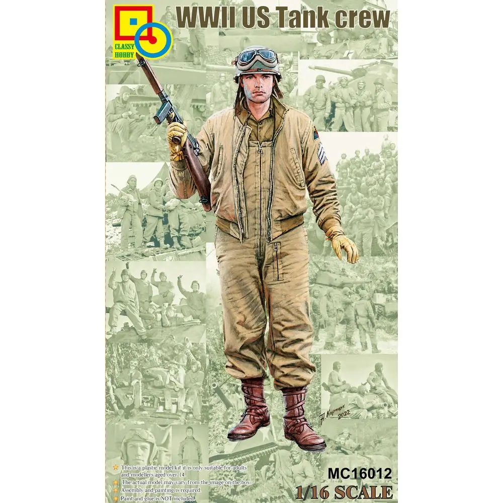 

Classy Hobby MC16012 1/16 WWII U.S. Tank Crew - Scale Model Kit