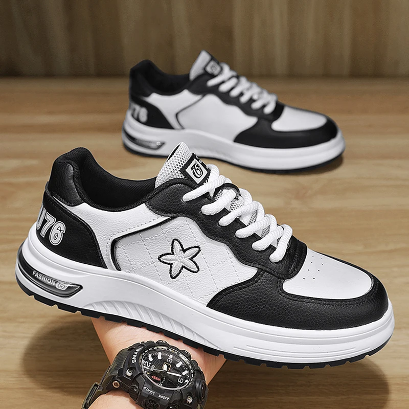

2024 Mens Shoes Casual Sneakers Leather Loafers Outdoor Skateboard Sports Platform Running Luxury Designer Work Safety Tennis