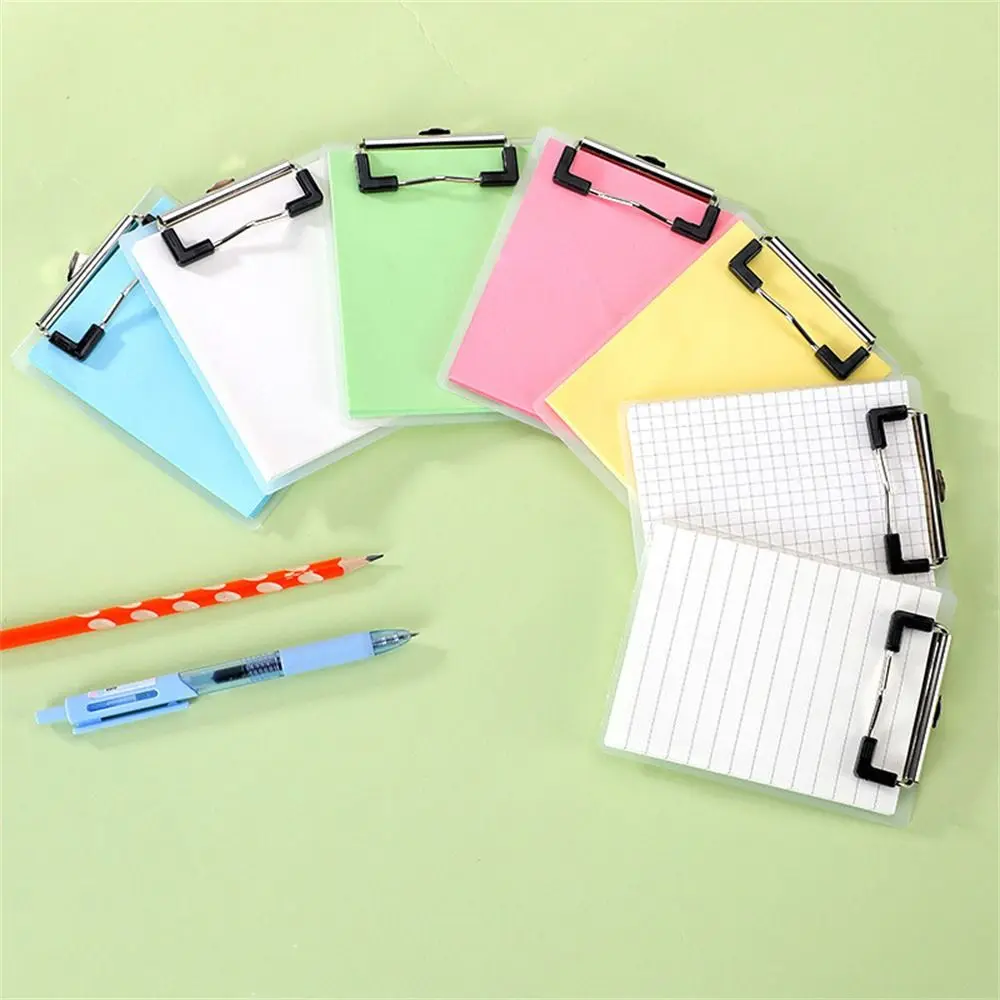 50sheets Clipboard Notepads Writing Pad Multi-function Folder Board Thickened Panel Paper Holder Clip Memo Pad Office Supplies