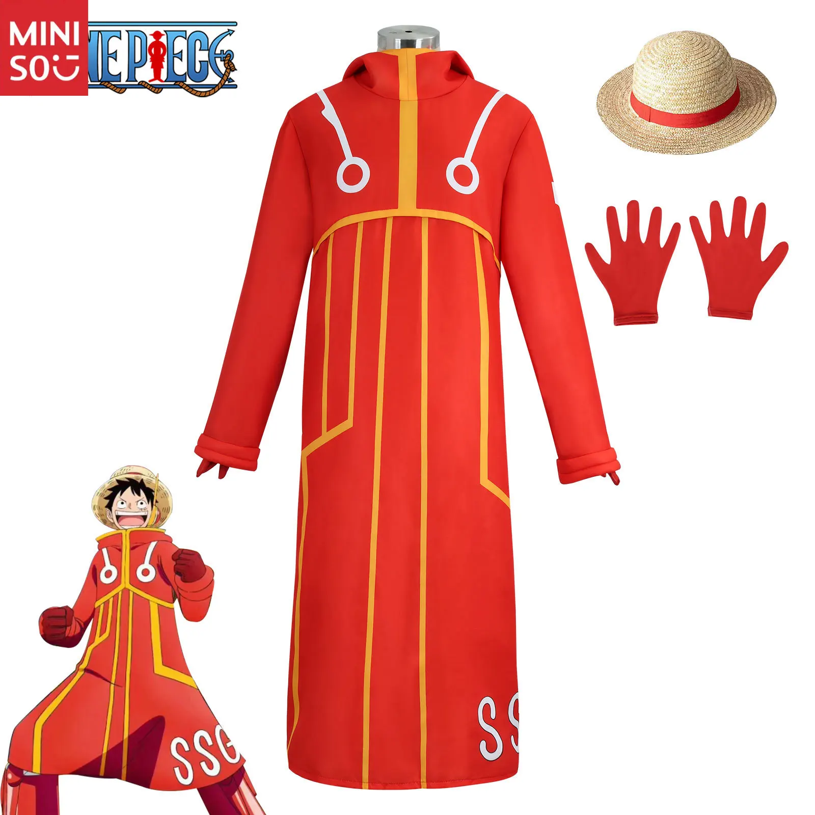

Miniso One Piece Egghead Island Cosplay, Luffy & Zoro Future Island Outfit