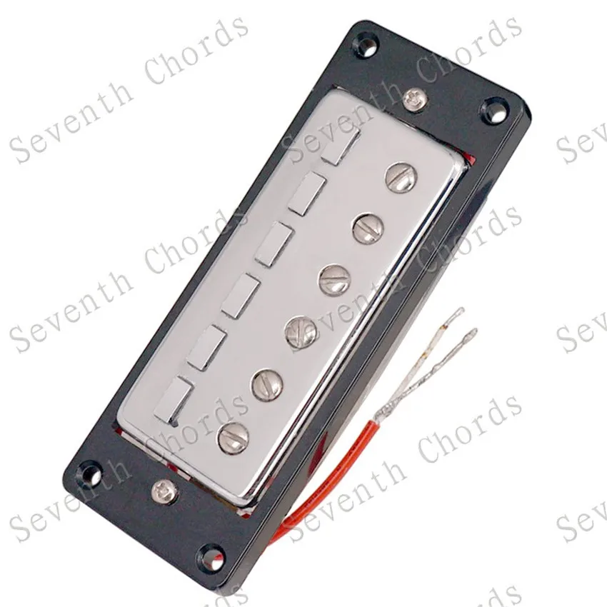 A Set Of 2 Pcs Chrome Mini Style 6 String Guitar Pickup Humbucker For Electric Guitar Accessories Parts