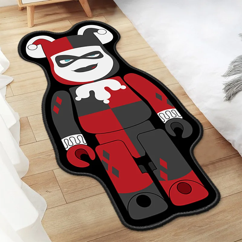 Cartoon Rug Violence Bear Carpet for Bedroom Bedside Living Room Non-slip Fashion Home Irregular creative design Floor Mat