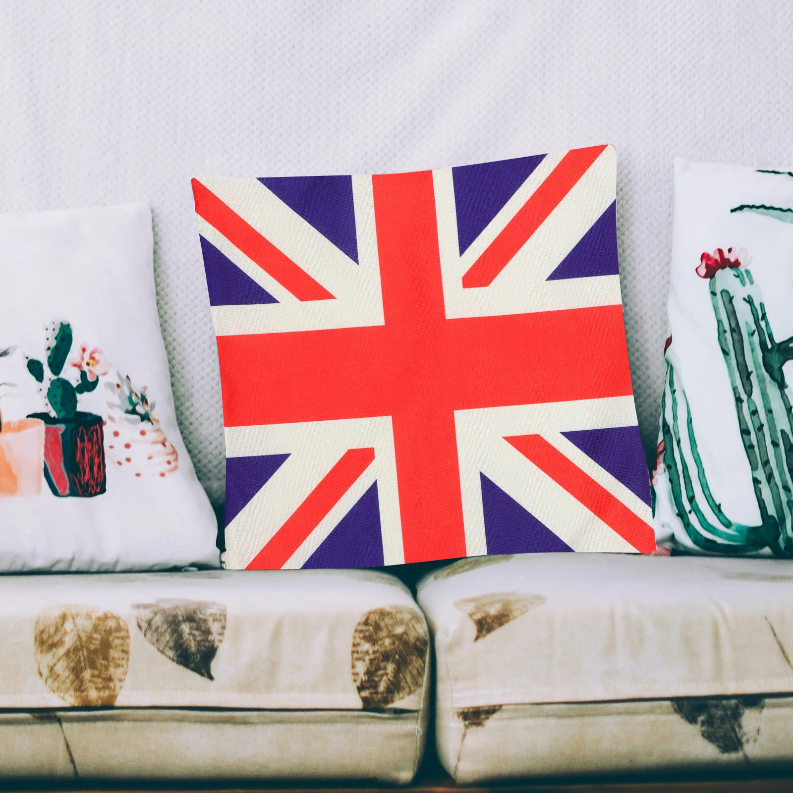 

2 Pcs Cushion Cover Pillow Case Throws for The Sofa Couch Covers Fabric Office Pillowcases