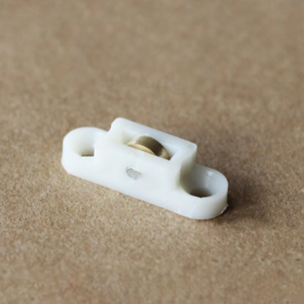 

20Pcs Easy Slide Single Wheel Pulley for Sliding Doors Windows PP Nylon Durability Sliding Door Roller Cabinet Door Roller